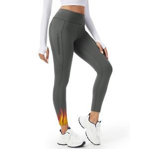 탈레몬 키 큰 여성 32/34/36 인심 플리스 안감 레깅스 보온 하이웨이스트 요가 바지 3포켓 겨울 따뜻한 하의