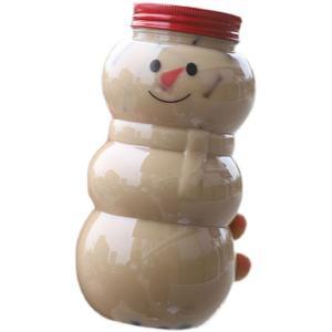 눈사람보틀 텀블러 우유 물병 450ML 운동물병 투명한 주전자 빨강 스포츠 트위스트