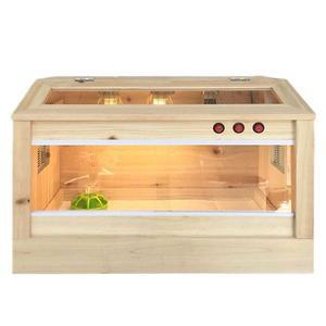 병아리 고슴도치 이구아나 거북이 키우기 햄스터케 파충류 하우스 전구 전등 우드 사육