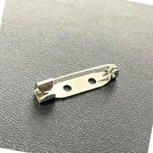 일자 옷핀대 25mm 부자재 클립형 연결 고정 글루 메탈 브로치 의류 장식 옷삔 오픈형 뱃지제작