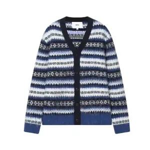 [롯데백화점]닥스 노티그 [25FW] 페어아일 V넥 가디건 블루 OLW1SWCD110-B1