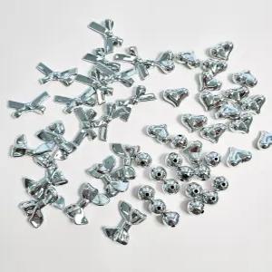 [리꾸리꾸] 키링제작 악세사리부자재 키링부자재 실버 포인트 리본 원형 하트