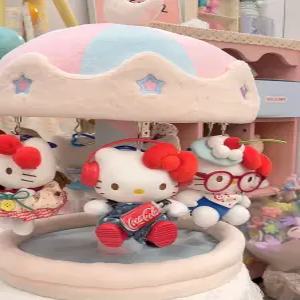 키링 보관함 회전목마 키링 걸이 인형 고리 라부부 진열대 스컬판다 장식장 수납함