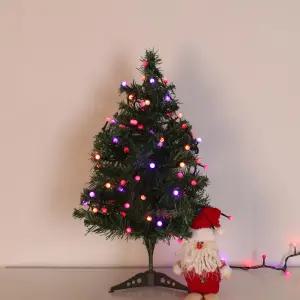 펜션 캠핑장 야외장식 컬러점멸 앵두알전구 유치원 파티룸 led줄조명