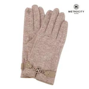 [롯데백화점]메트로시티 짧은체인 모직 여성장갑 MGLH-W005