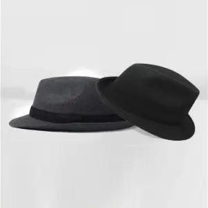 남성 신사모자 중절모 모직 겨울 방한 페도라 중년 페도라모자 남성페도라 남성겨울페도라 모직페도라