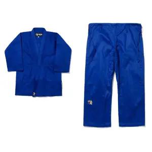 아이언 선수용 유도복 선수 도복 청색 (대한유도회공인도복)