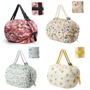 아코디언 에코백 장바구니 초경량 100g 휴대용 보조가방 대용량 생활방수