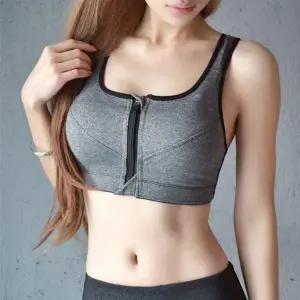 [콩심팥심]앞지퍼 스포츠브라 탑 4size/하이서포트 운동 집업