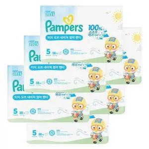 2025 터치 오브 네이처 썸머 팬티 5단계 38매 X6팩 팸퍼스 아기 기저귀