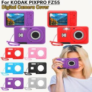 KODAK PIXPRO FZ55 디지털 카메라 커버 실리콘 보호 케이스 솔리드 컬러 바디 마모 방지
