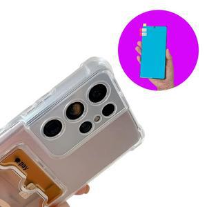 갤럭시버디4 카드 투명젤리 케이스+우레탄풀커버필름 범퍼 TPU 모서리보호+충격분산 투명함