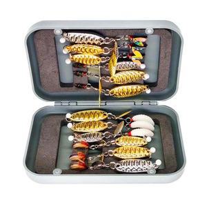 Qievcrme 24/30/46/54/127-피스 플라이 낚시 파일 키트 #8-#16 수제 건식 습식 님프 스트리머 박스로 송어 연어 미끼를 날립니다