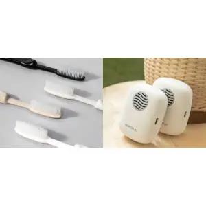 듀얼케어 대왕칫솔 칫솔 10입 UV 초극세모 칫솔살균기 휴대용 칫솔 건조기 대형