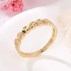 14K 입체 서클 로렉스컷 볼밴드 반지 SRS42304