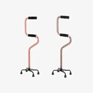 고품질 (마키테크) 일어서기 서포터 2단 4발 지팡이 조절식지팡이 효도지팡이 지팡이 보행지팡이 WFH2ROB