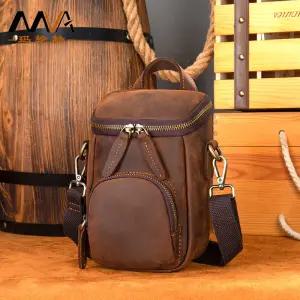 남성가방 마룬테 똘마니 가죽 빈티지 크로스백 숄더 핸드폰 음원 심쿵빛