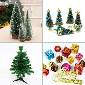 크리스마스 미니 트리 전나무 탁상 소품 캠핑 텐트 포토존 꾸미기 성탄절 장식 파티용품