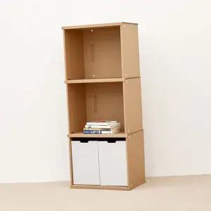 침실 종이 책장 공간활용 이동식 거실 틈새 책장 인테리어 모듈 수납 수납함 조립식 다용도 스탠드 유닛