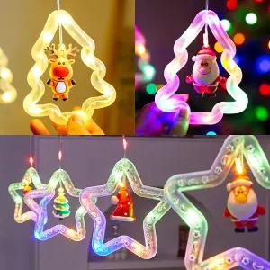 크리스마스 펜던트 조명 LED 팬던트 무드등 와이어 줄조명 수면등 카페 트리 별 전구