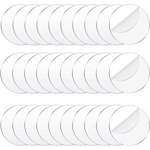 크리스마스 25mm 30mm 40mm 45mm 50mm 60mm 70mm 80mm 100mm 투명 아크릴 디스크 쥬얼리 아트 플렉시 유리 원형 모양 3mm 두께