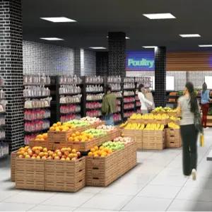 접이식 진열상자 매장용 수납용 폴딩박스 과일 진열대