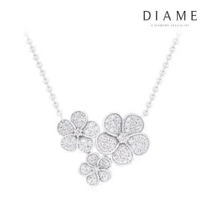 로맨틱가든 러브플라워 18K골드 랩그로운 다이아몬드 목걸이 FGDN1366WLAB