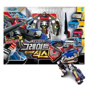 [영실업] 또봇 6단 변신합체 그레이트6 _ 자동차 6종 로보트  합체