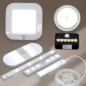 led 센서등 다용도 붙이는 무선 건전지 센서등 자동 현관 인테리어 간접조명 화장대 수유등 설치 주방