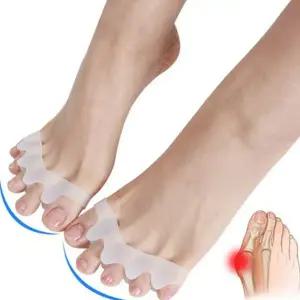 무지외반 발가락 링 밴드 분리기 발가락 실리콘 밴드 교정 보호