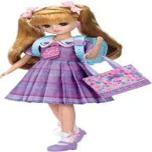 타카라토미 리카짱 LD-08 설레는 1학년 리카 인형 세트