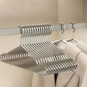 40000KM 튼튼한 논슬립 스테인레스 옷걸이 10개입