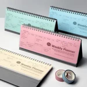 (랜덤발송) PP 탁상용 위클리플래너/위클리/플래너/학습/다이어리/데일리/주간/스케줄러/스케줄/노트/수첩
