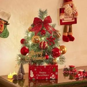 [마이모노샵] 탁상 테이블 책상위 40cm 미니트리 전구 세트