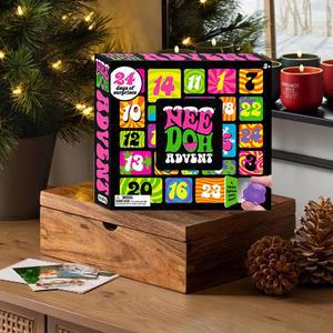 2025 크리스마스 장식 어드벤트 캘린더, 24일간의 서프라이즈 미니 스퀴시 감각