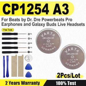 Dr. Dre Powerbeats Pro 이어폰 및 Galaxy Buds 라이브 헤드셋용 새 CP1254-A3 1254 배터리 2개 세트