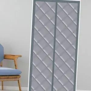 겨울 방풍 커튼 찍찍이 보온 실내 현관 방한 커튼 거실 바람막이 문풍지 두꺼운 방한막 겨울문 자석 문틈