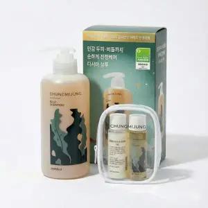 청미정 다시마 샴푸 뿌리 500ml 한정기획 (+샴푸, 트리트먼트 20ml +파우치)