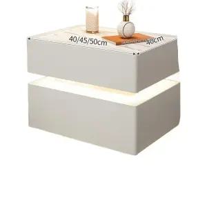 스마트 협탁 침대 충전 화이트 무선 틈새 개인금고 침실