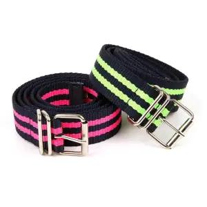 라인 벨트 남녀공용 스트리트벨트 형광 가죽장갑 패션