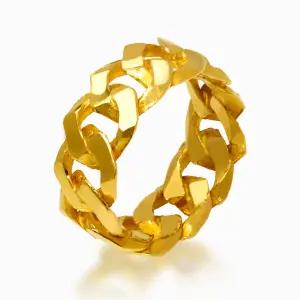 [한국금다이아몬드] 순금 24K 반지 유광 팔각 체인 7.5g