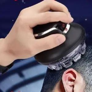 충전식 원형 바리깡 실버 남성용 셀프 스포츠 삭발기 민머리