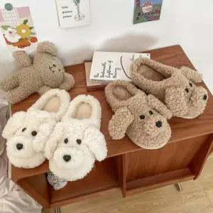 댕댕이 뽀글이 털슬리퍼 슬리퍼 푸들 강아지 실내화