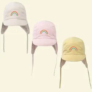 국내생산 3-5세용 털 안감 겨울 아기모자 귀마개 챙모자 캡모자 방한모자