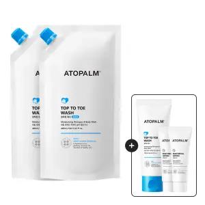 아토팜 탑투토워시 400ml(리필) 2개 GIFT) 판테놀로션23ml*2+탑투토100ml