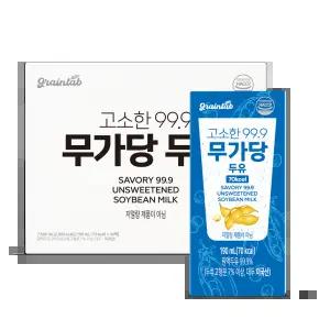 그레인랩 고소한99.9 무가당두유 190ml, 40입, 1개
