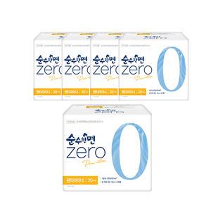 순수한면 제로 팬티라이너, 슈퍼롱, 20매, 5개