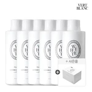 [3+3+신제품]베르블랑 아기 중성세제 본품/리필 1L 6개+이염방지시트 100매 증정