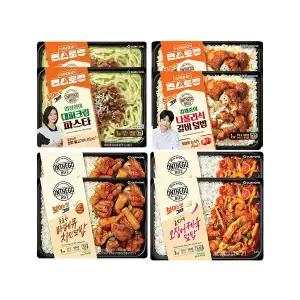 온더고 편스토랑 세트2(대파크림파스타2,갈비덮밥2,바베큐치킨덮밥2,오징어제육2)