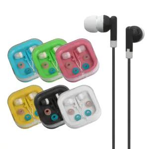 커널형 (칼라 무통증 이어폰 - 케이스포장 -색상임의) 실리콘 소재